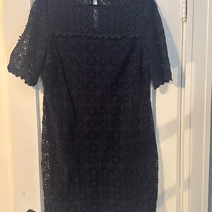 Boden Navy Lace Mini Sheath Dress